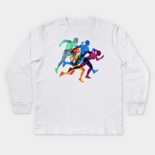 Running Kids Long Sleeve T-Shirt